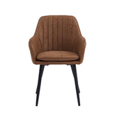 Lavinia Eetkamerstoel - Cognac Microfiber